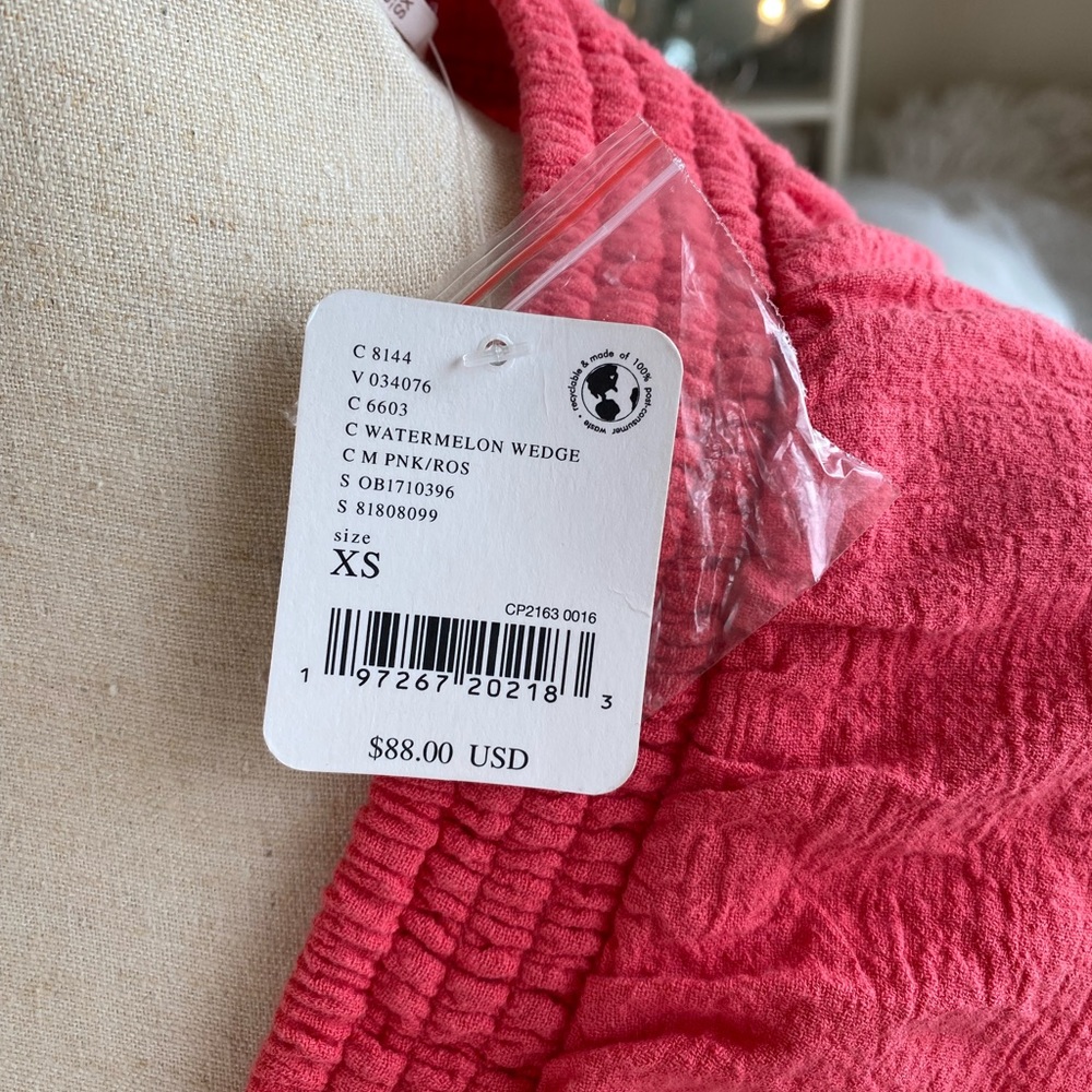 Free people watermelon wedge summer dress - Picture 3 of 3